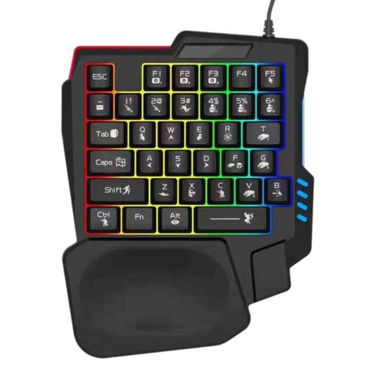 RGB One-Hand Gaming Combo